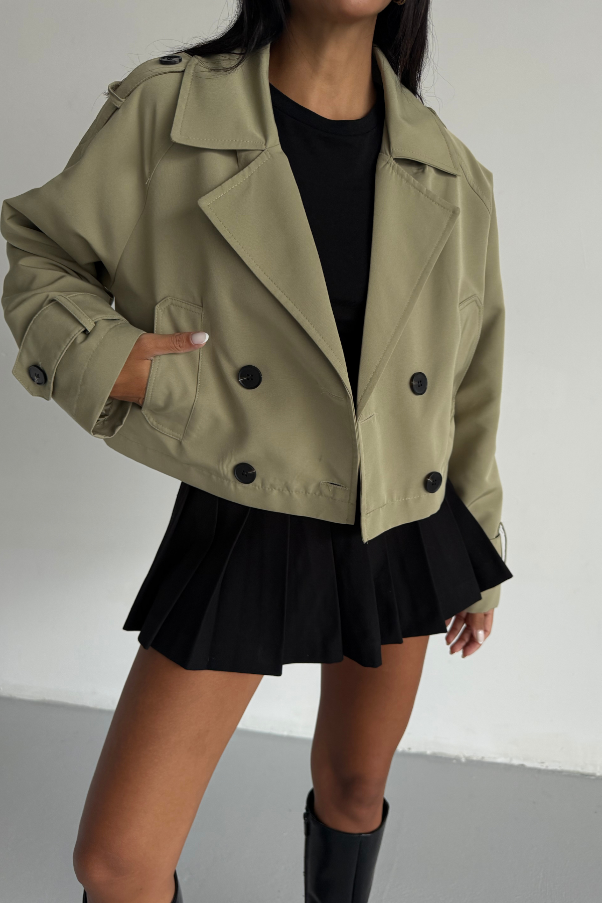 CROP TRENCH ASTARLI - Haki