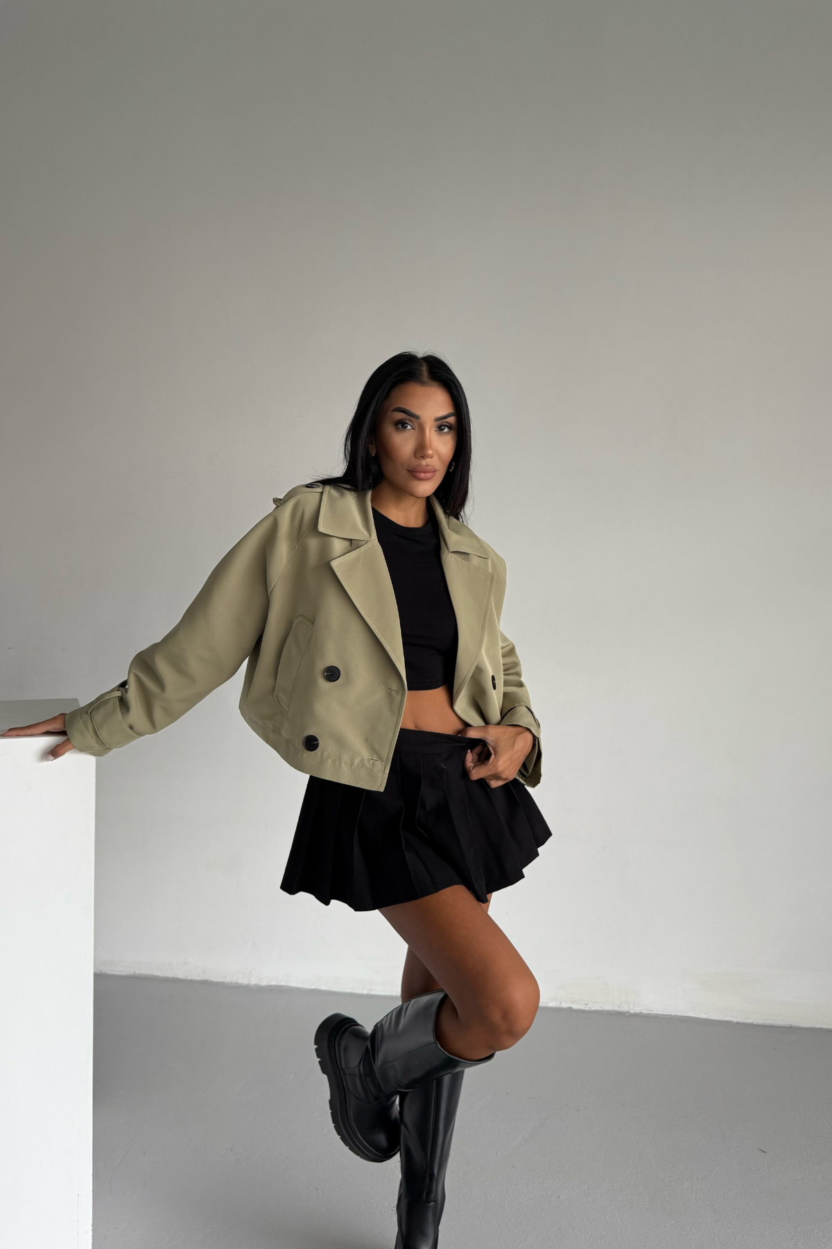 CROP TRENCH ASTARLI - Haki