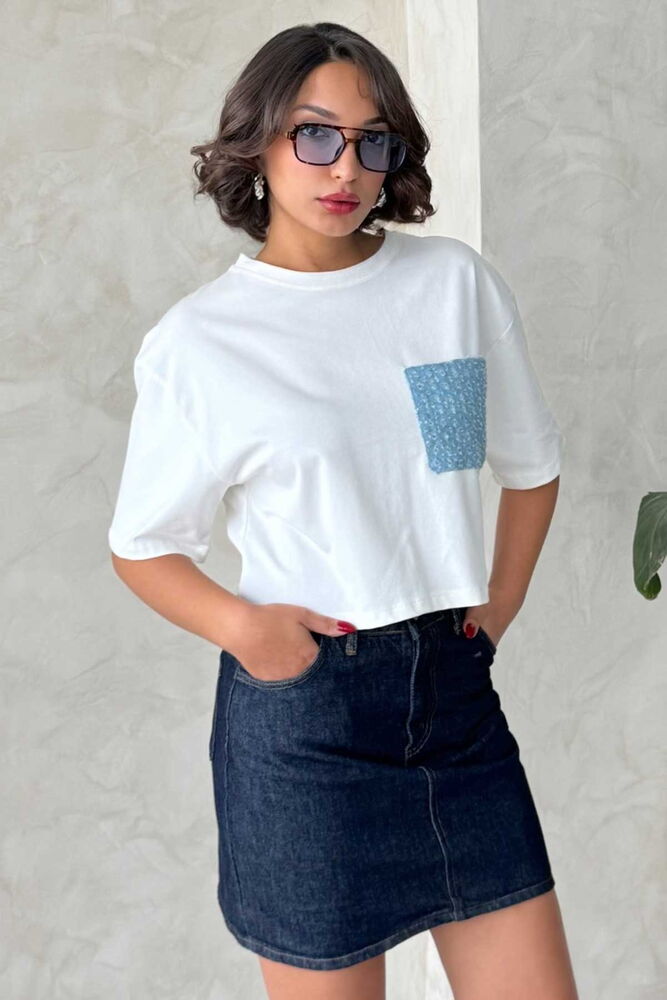 Cep Detaylı Toptan T - Shirt