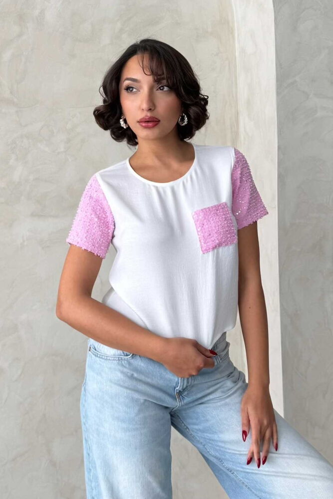 Kot Detaylı Toptan T - Shirt