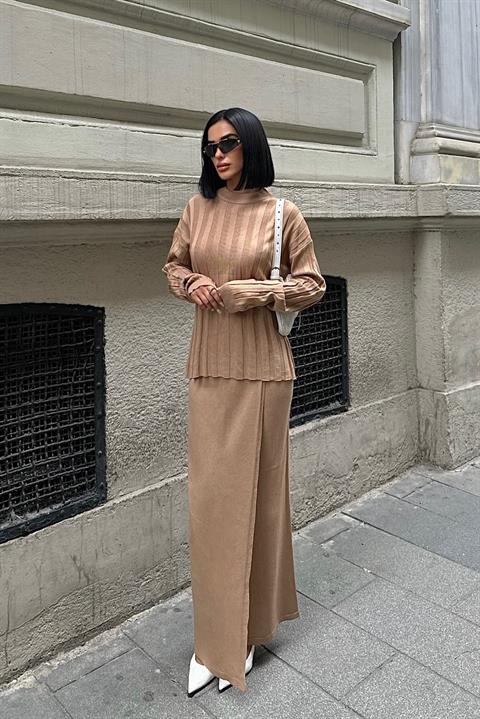 Darcy Etek Bluz Triko Takım 9969 CAMEL 19-8395 STD