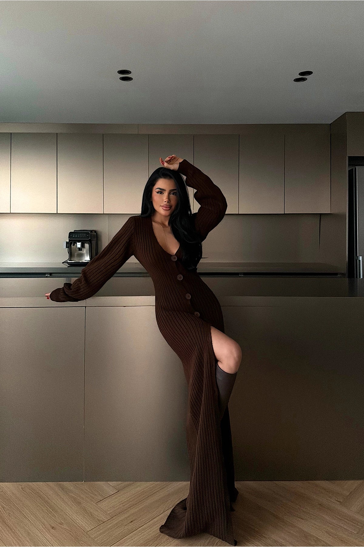 Acı Kahve Ophelie Triko Elbise