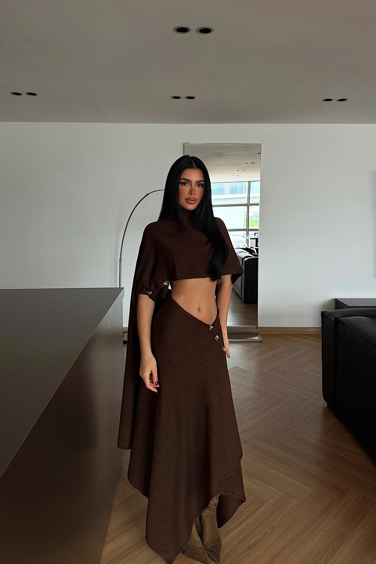 Acı Kahve Suzette Triko Takım