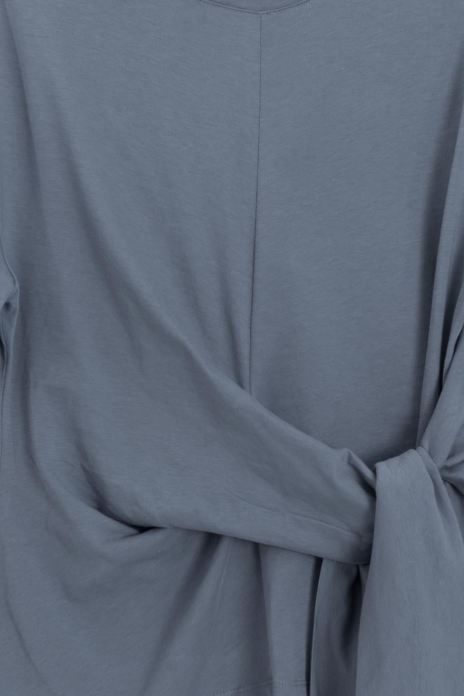 Knotted and Short Sleeve T-shirt