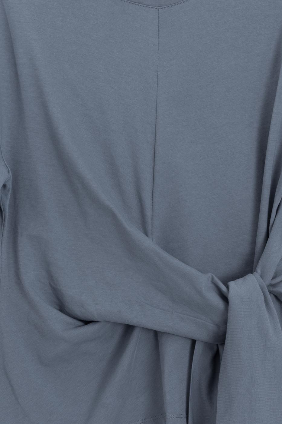 Knotted and Short Sleeve T-shirt