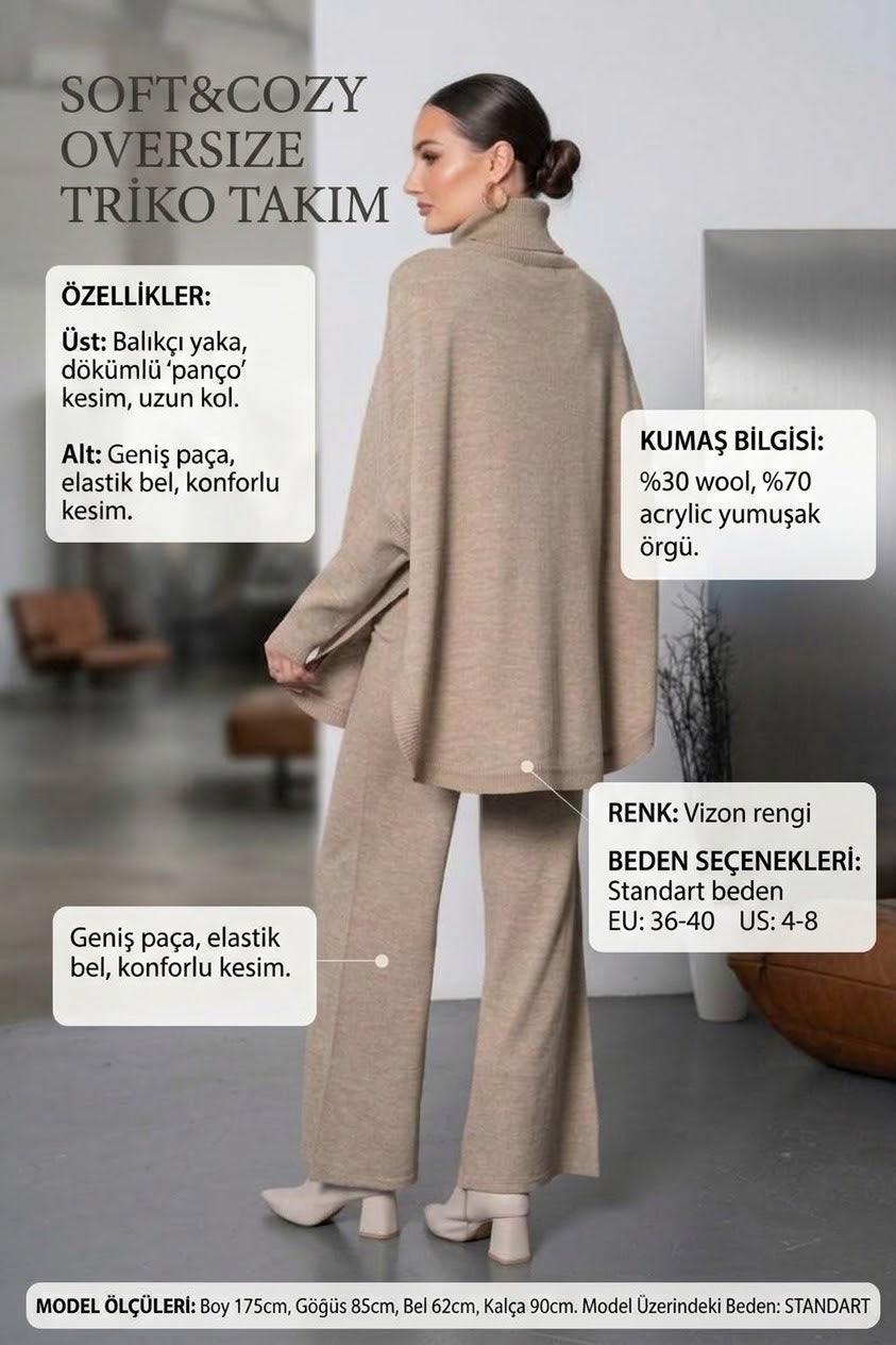 Soft&amp;Cozy Oversize Triko Takım
