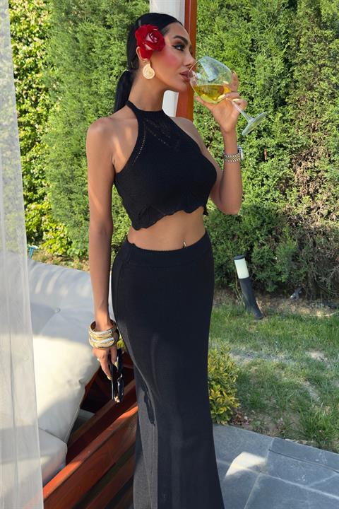 Elena Yırtmaç Detay Crop Takım 9834