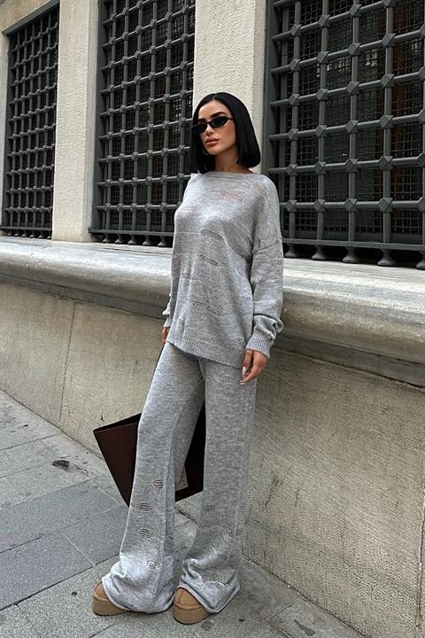 Ellery Simli Triko Takım 9970 GRİ STD
