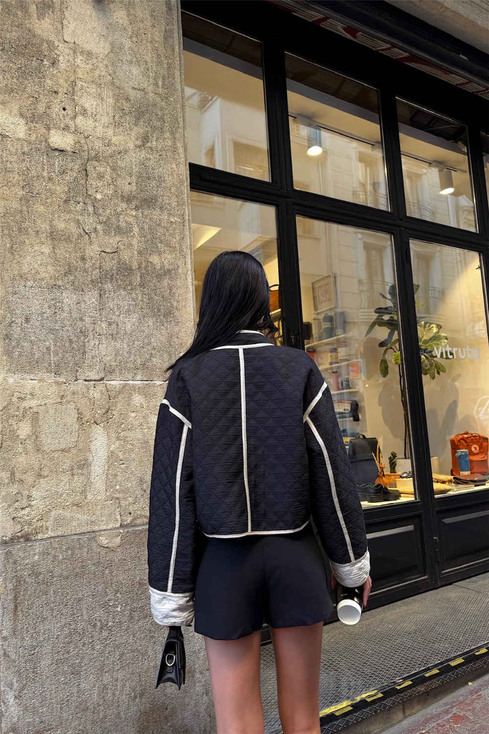 ELYAFLI CROP MONT LANDO KUMAŞ - Siyah