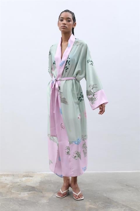 Ember Saten Kimono 5148-08 MULTİ STD