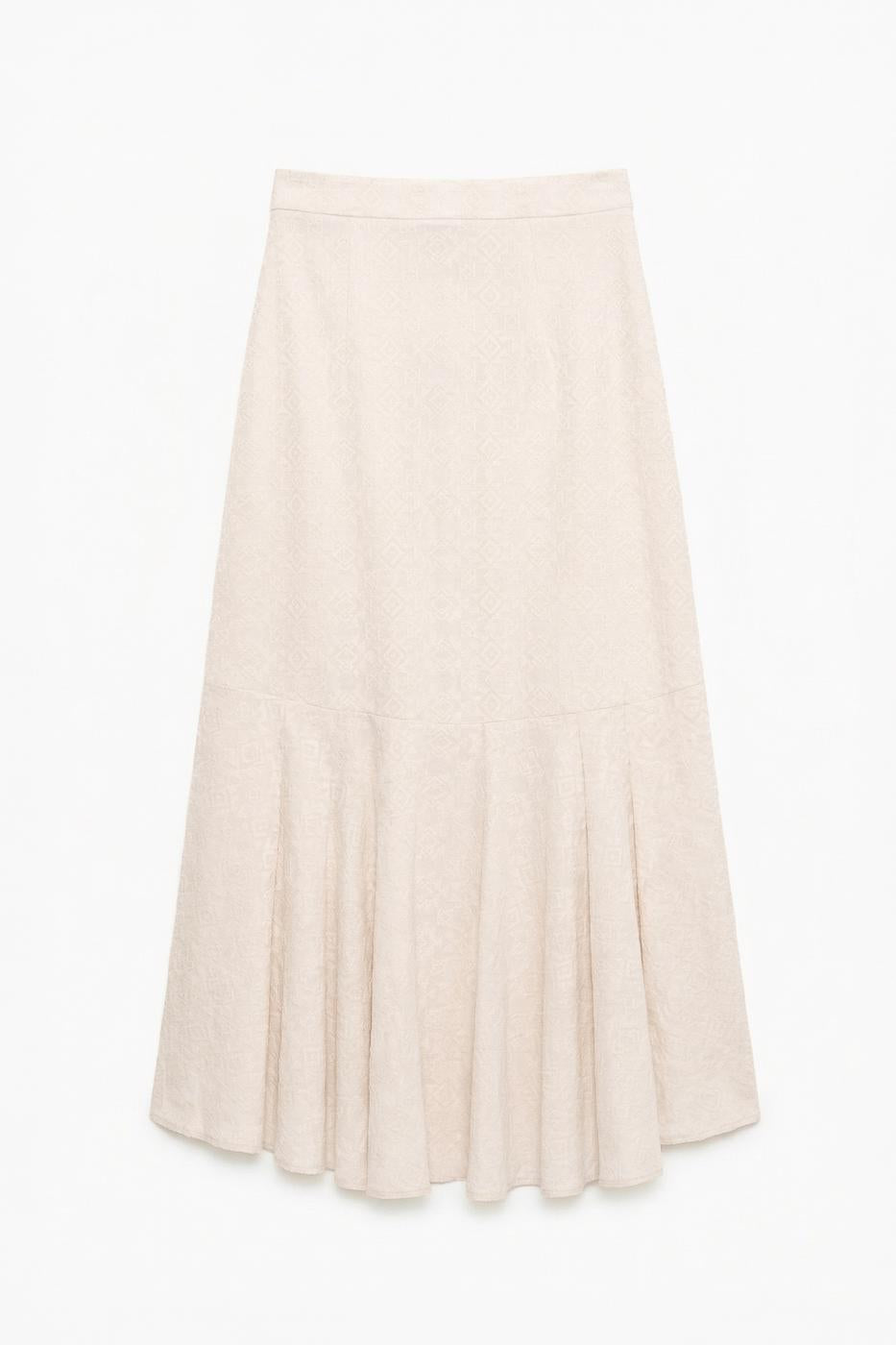 Ruffled Midi Skirt