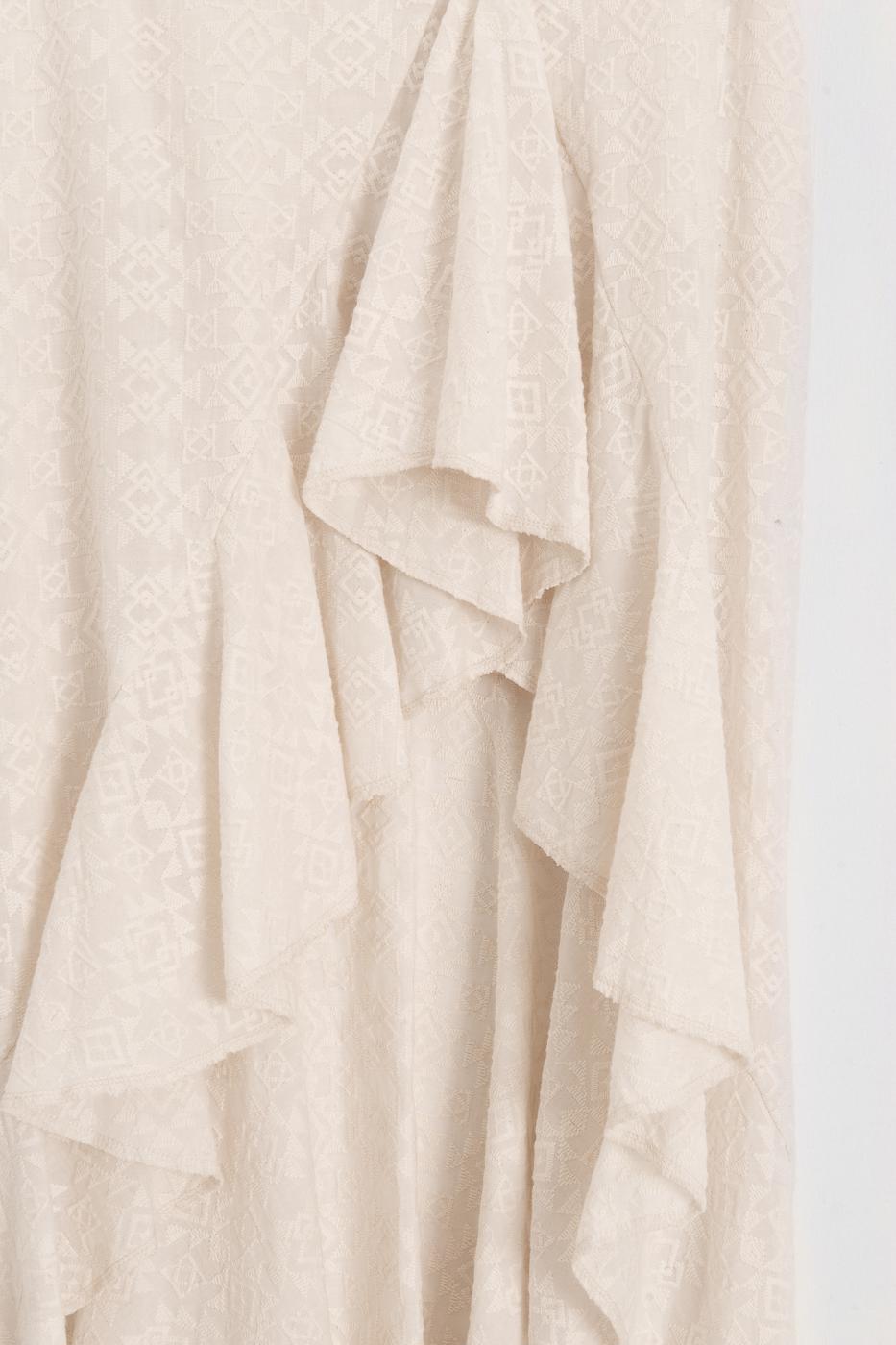 Ruffled Midi Skirt