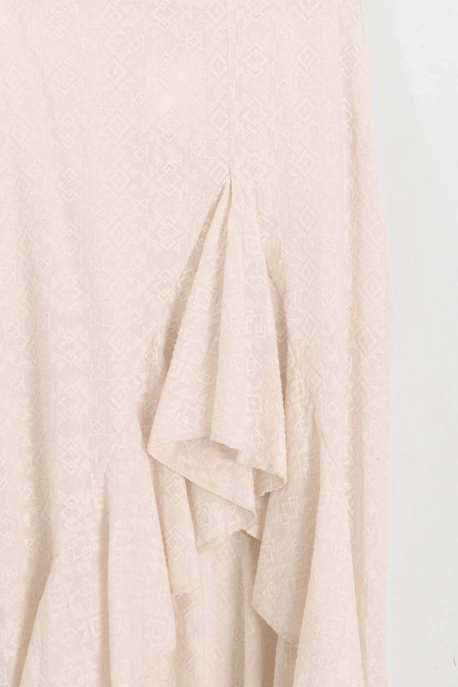 Ruffled Midi Skirt