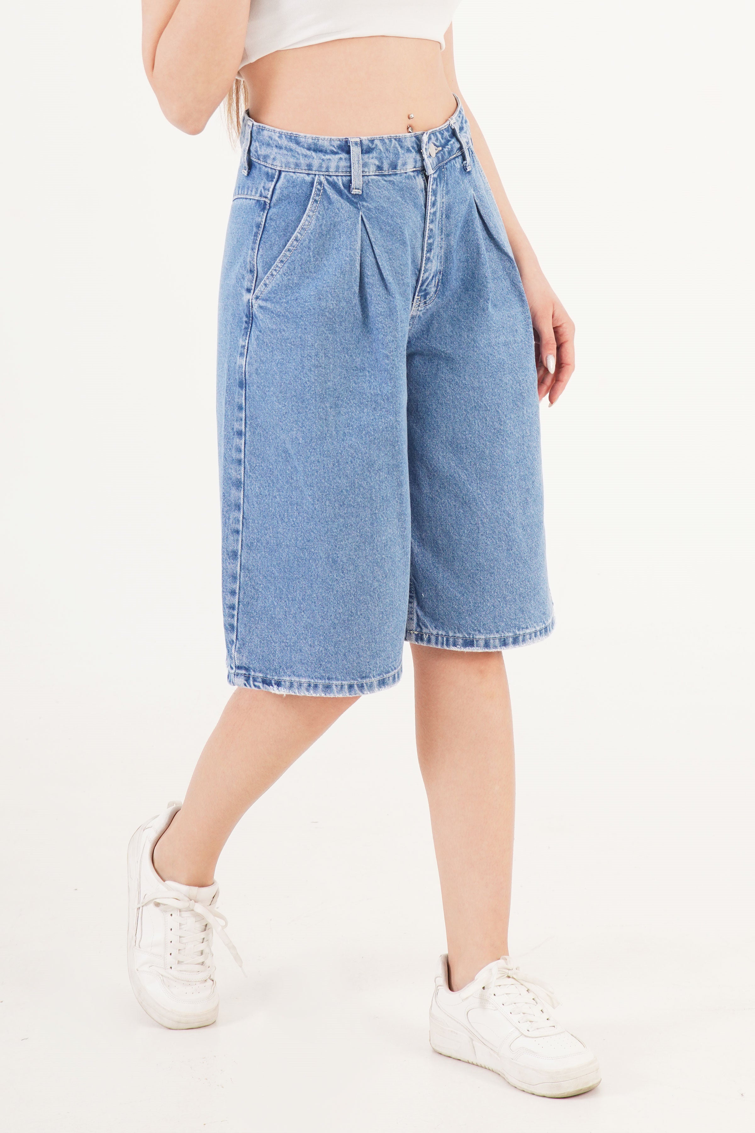 Yüksek Bel Kot Toptan Denim Jorts