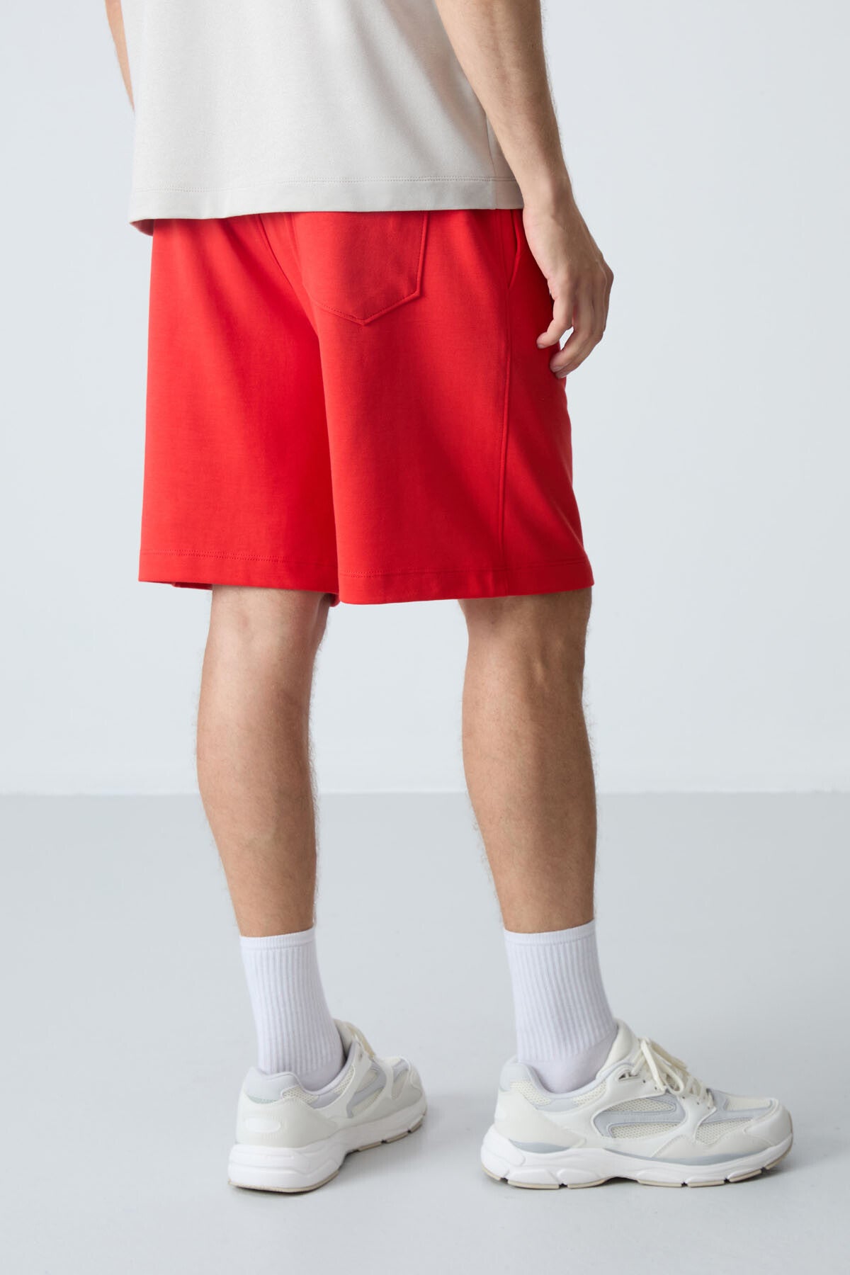 Fiesta Pamuklu Kalın Yumuşak Dokulu Standart Fit Basic Erkek Şort  - 81275