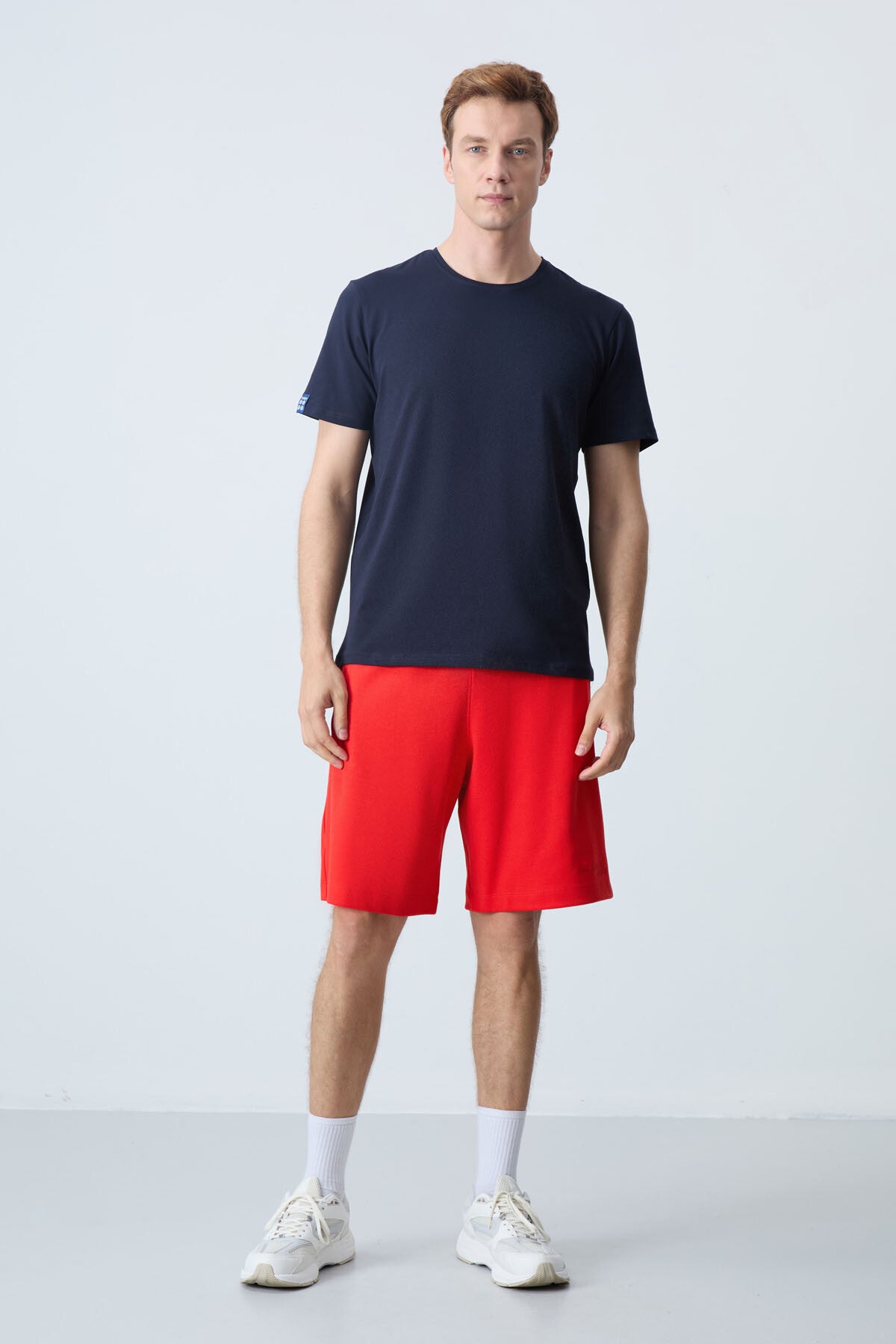 Fiesta Pamuklu Kalın Yumuşak Dokulu Standart  Fit Basic Erkek Şort  - 81276