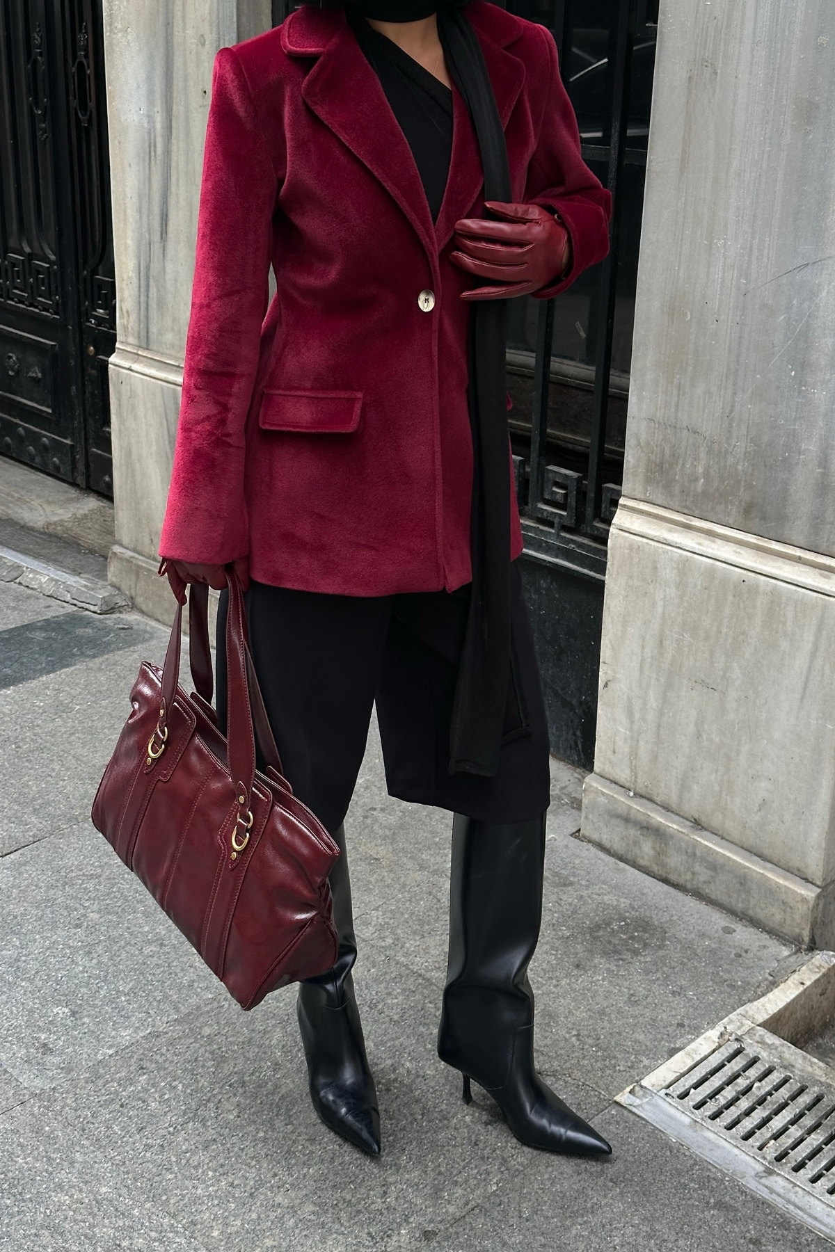 FOX KUMAŞ TEK DÜĞME BLAZER CEKET - Bordo
