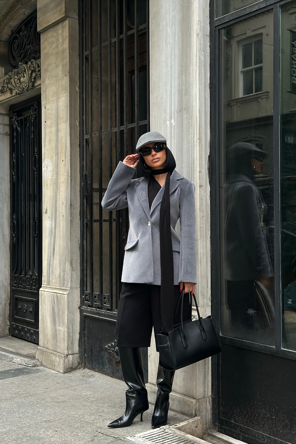 FOX KUMAŞ TEK DÜĞME BLAZER CEKET - Gri