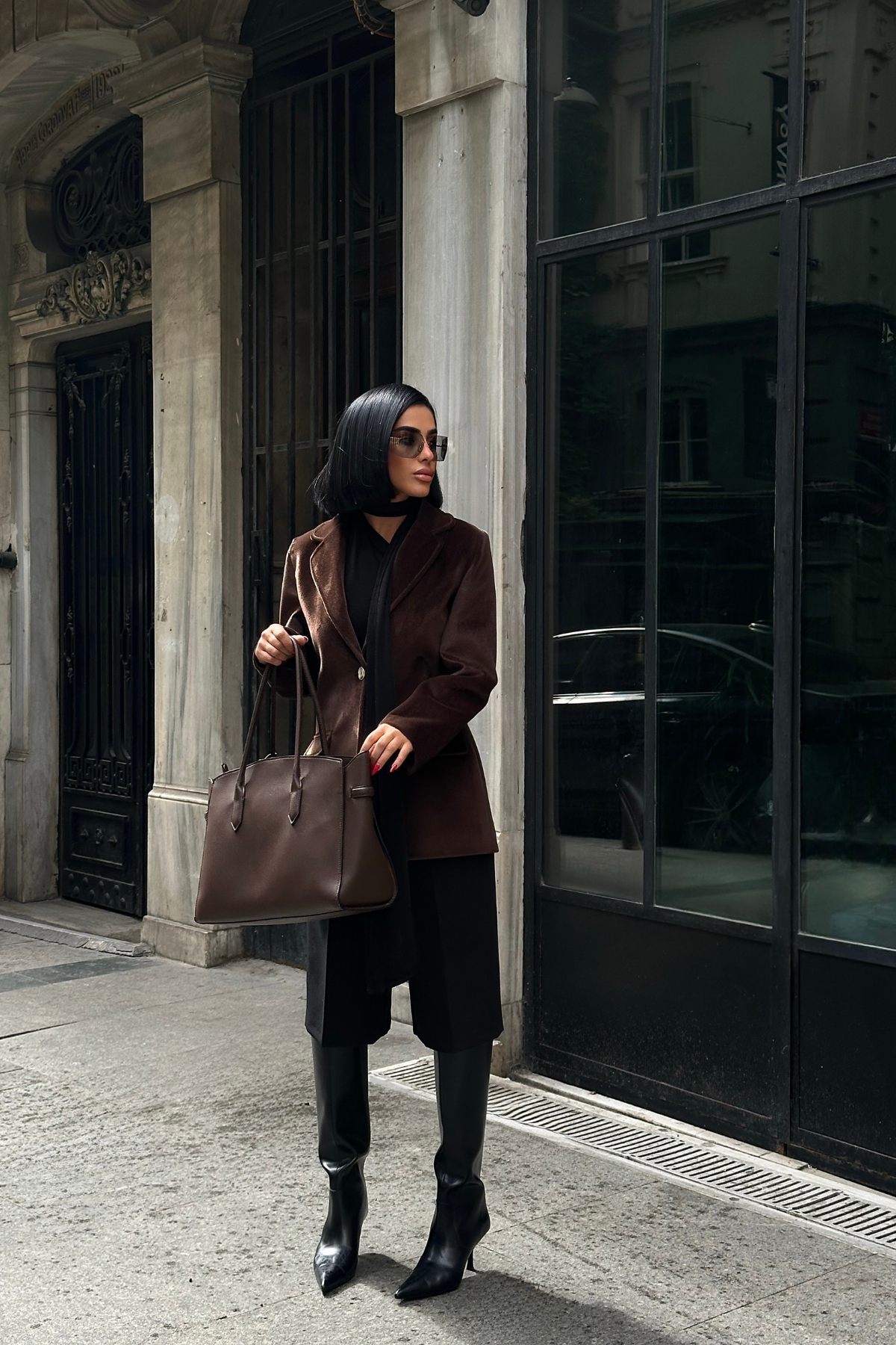 FOX KUMAŞ TEK DÜĞME BLAZER CEKET - Kahverengi