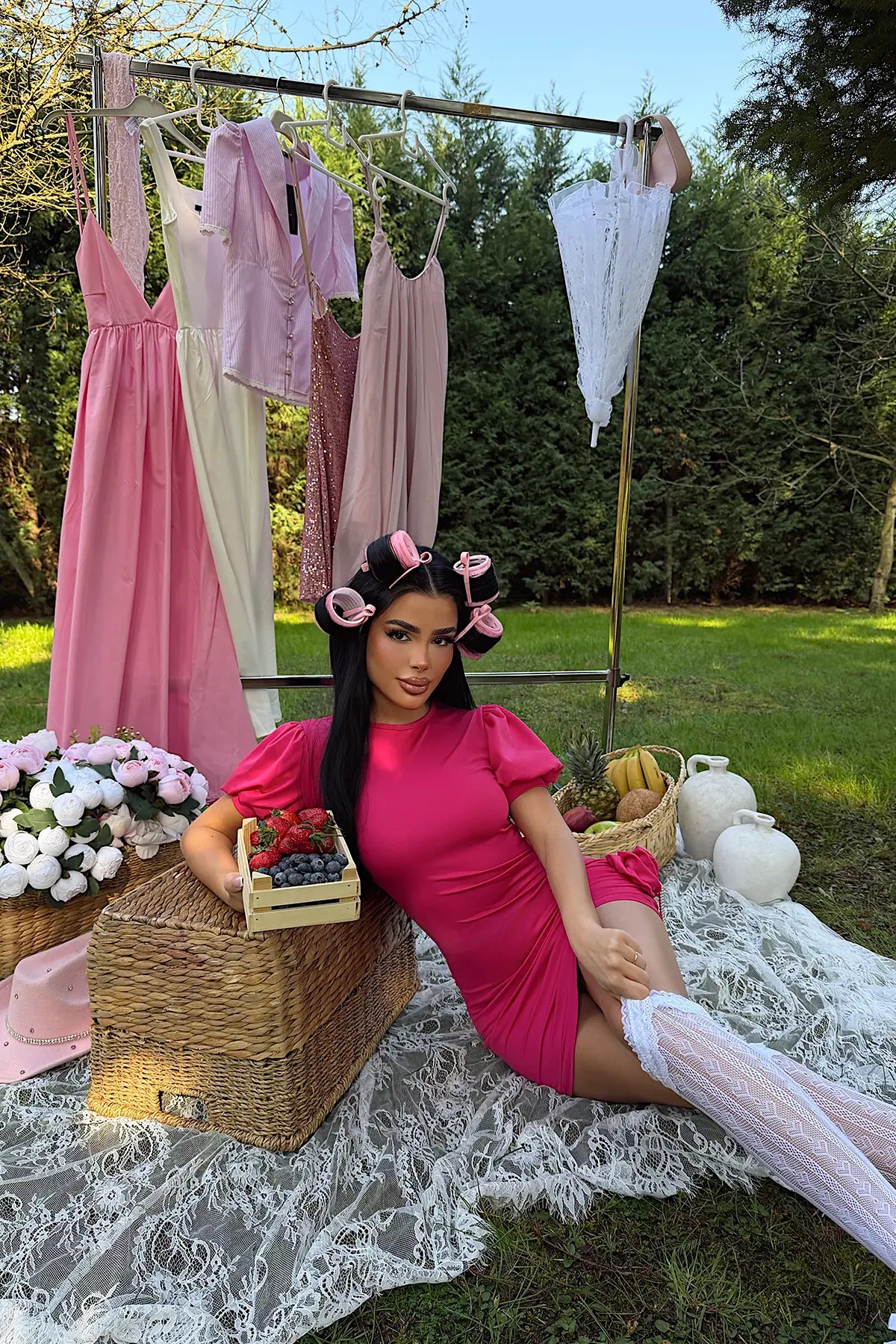 Fuşya Mini Elbise