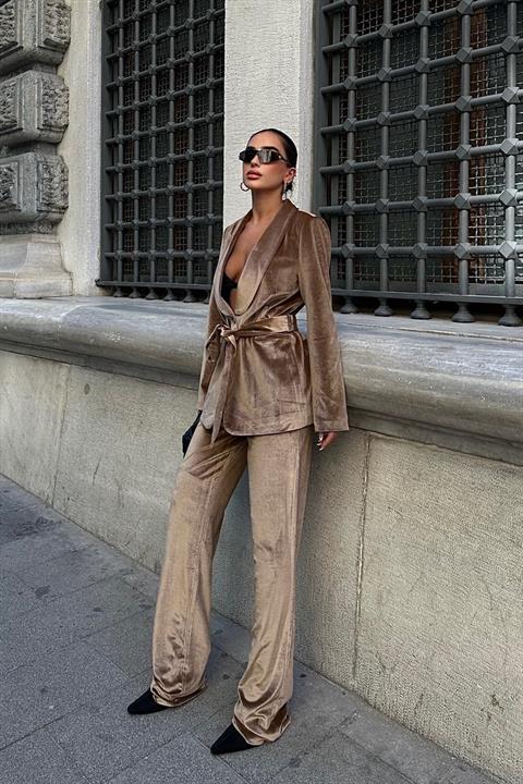 Gaitlin Oversize Kadife Takım 9897