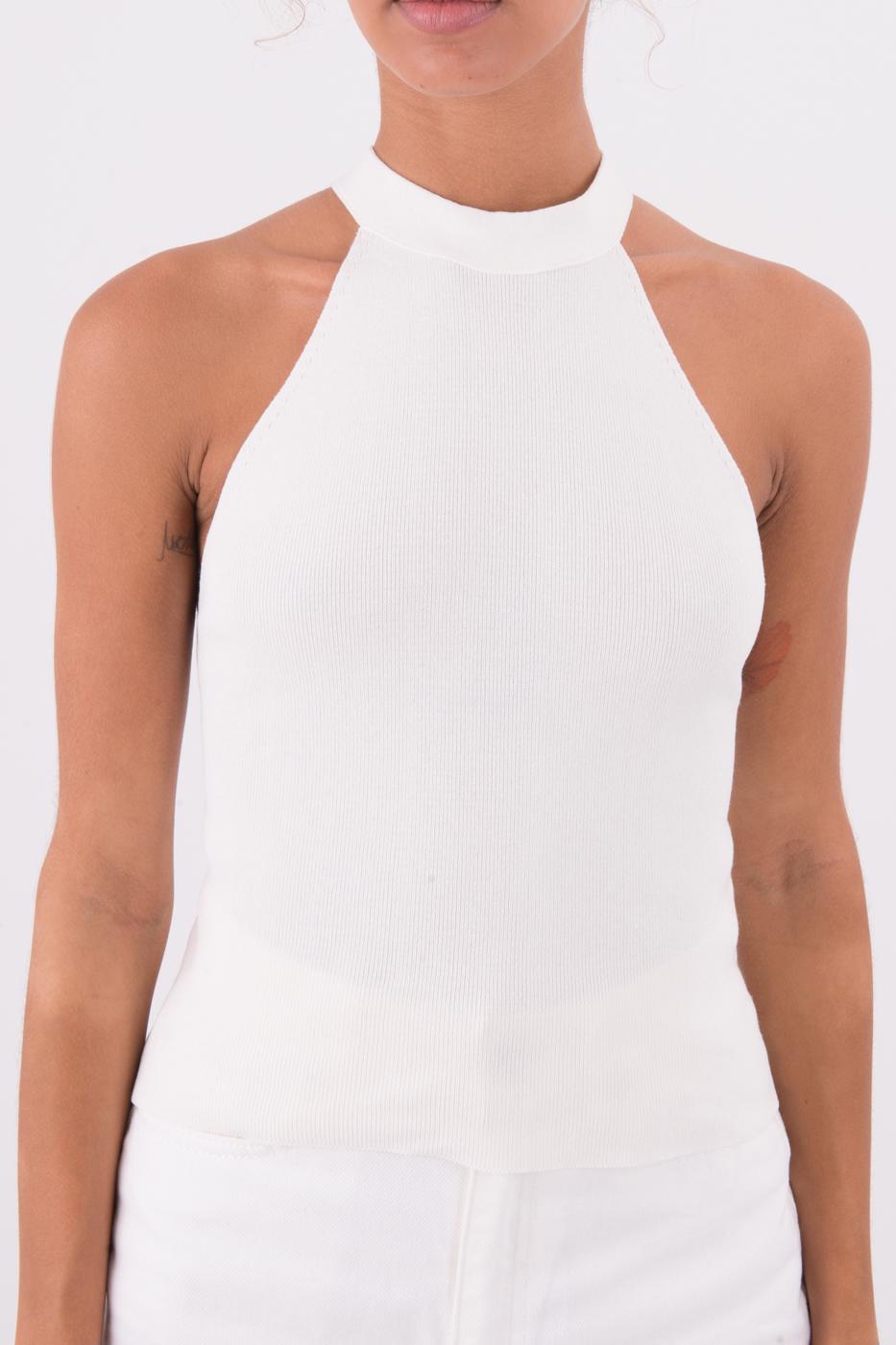 Halter Neck Knit Top