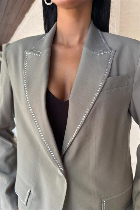 Hardy Taş Detay Blazer Ceket 6104-08