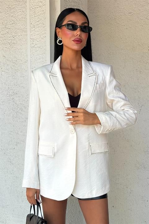 Hardy Taş Detay Blazer Ceket 6104-08