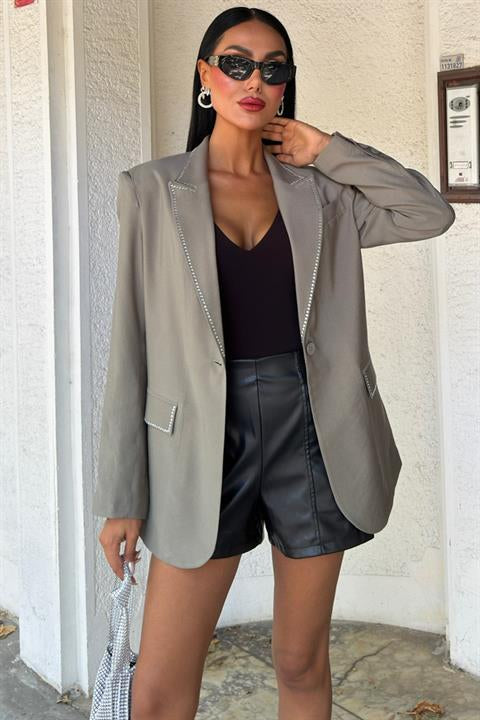 Hardy Taş Detay Blazer Ceket 6104-08