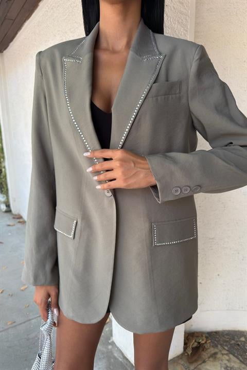 Hardy Taş Detay Blazer Ceket 6104-08