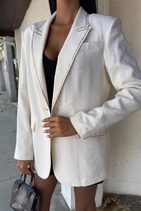 Hardy Taş Detay Blazer Ceket 6104-08