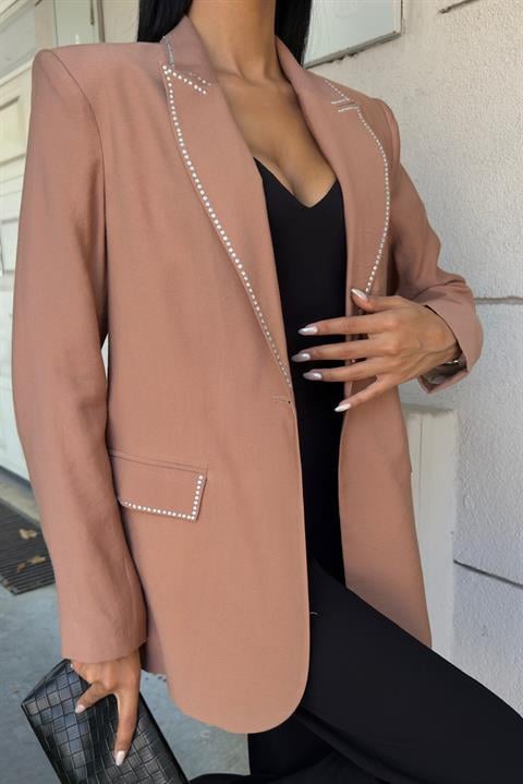 Hardy Taş Detay Blazer Ceket 6104-08