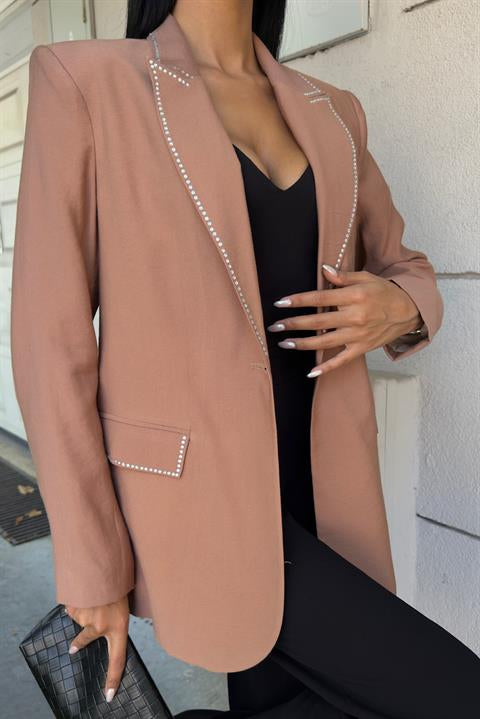 Hardy Taş Detay Blazer Ceket 6104-08