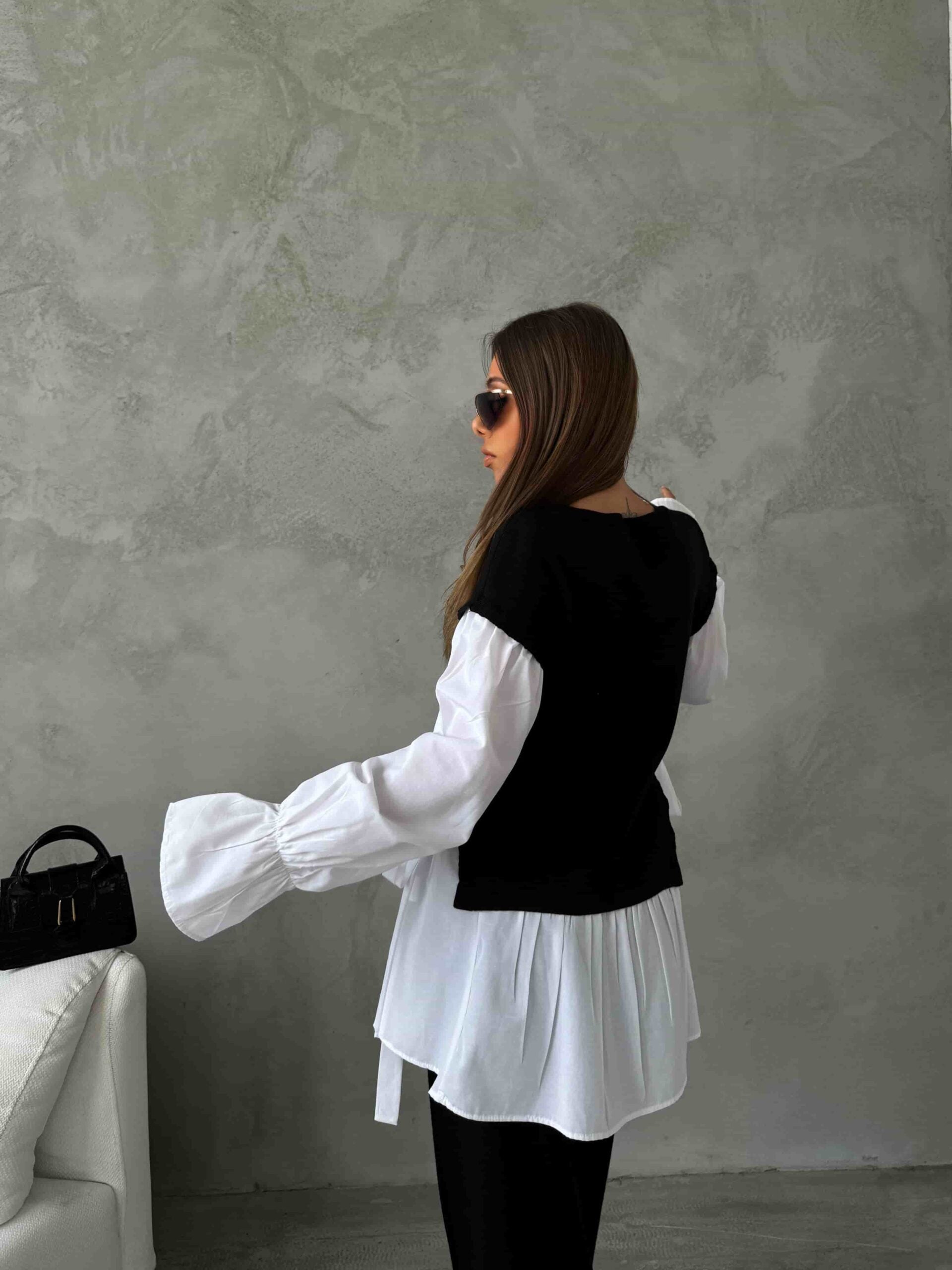 Gömlek Detay Triko Takım 1503