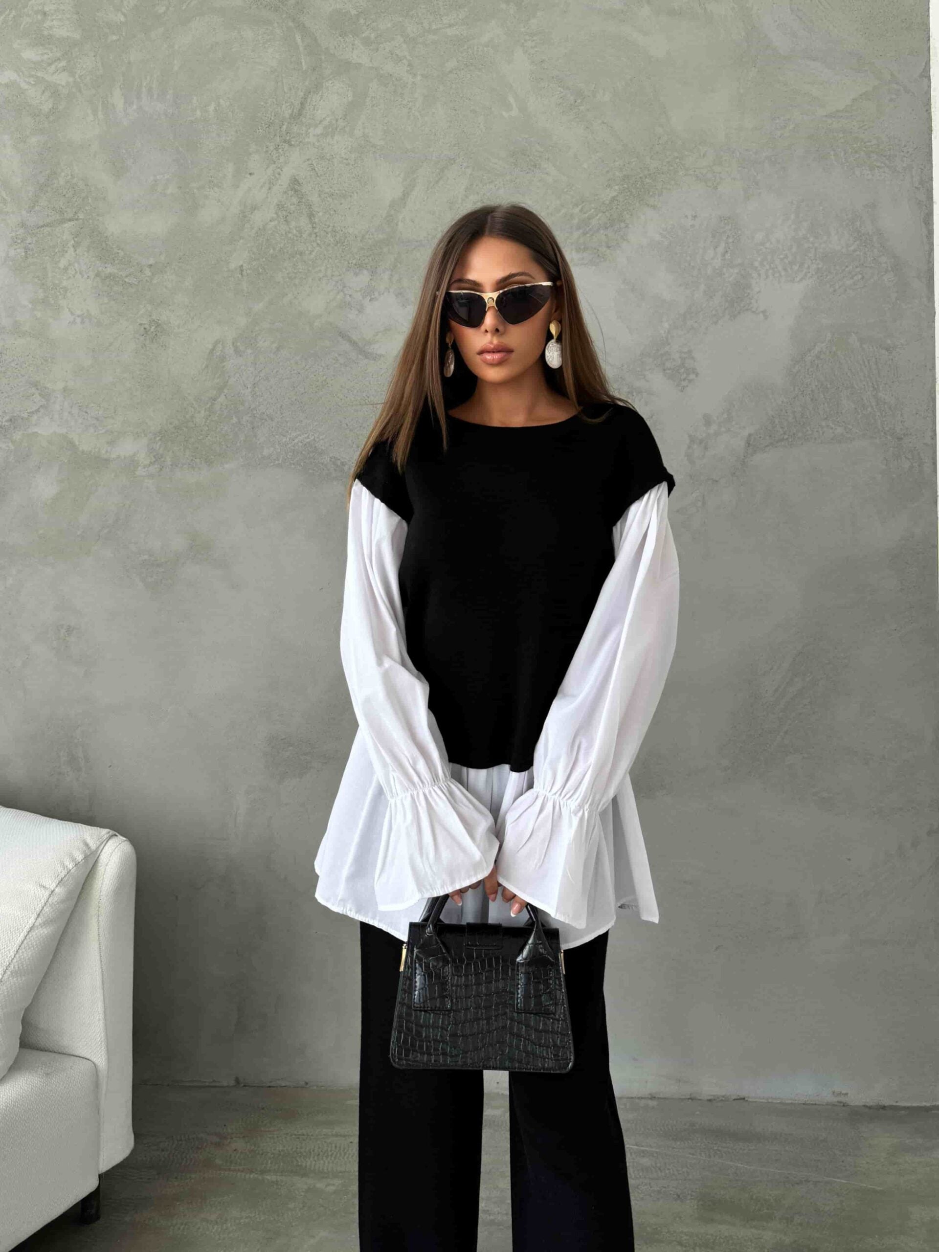 Gömlek Detay Triko Takım 1503