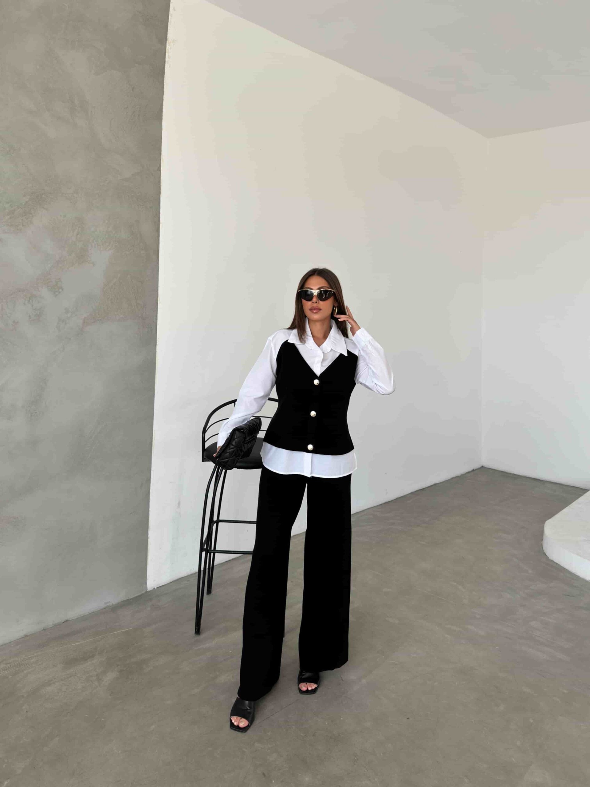 Süveter Detay Triko Takım 1514