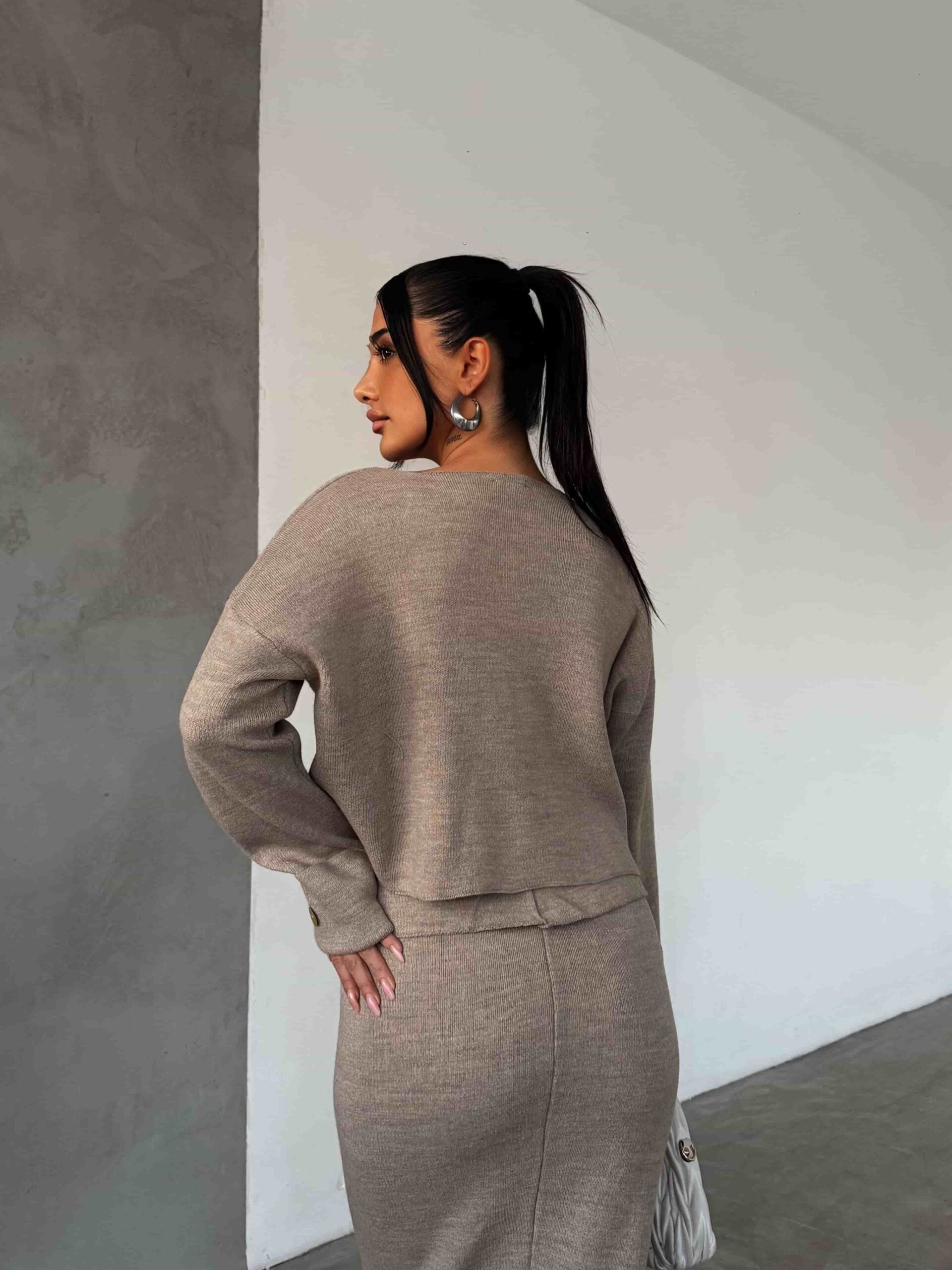 Etek Ceket Triko Takım 1516