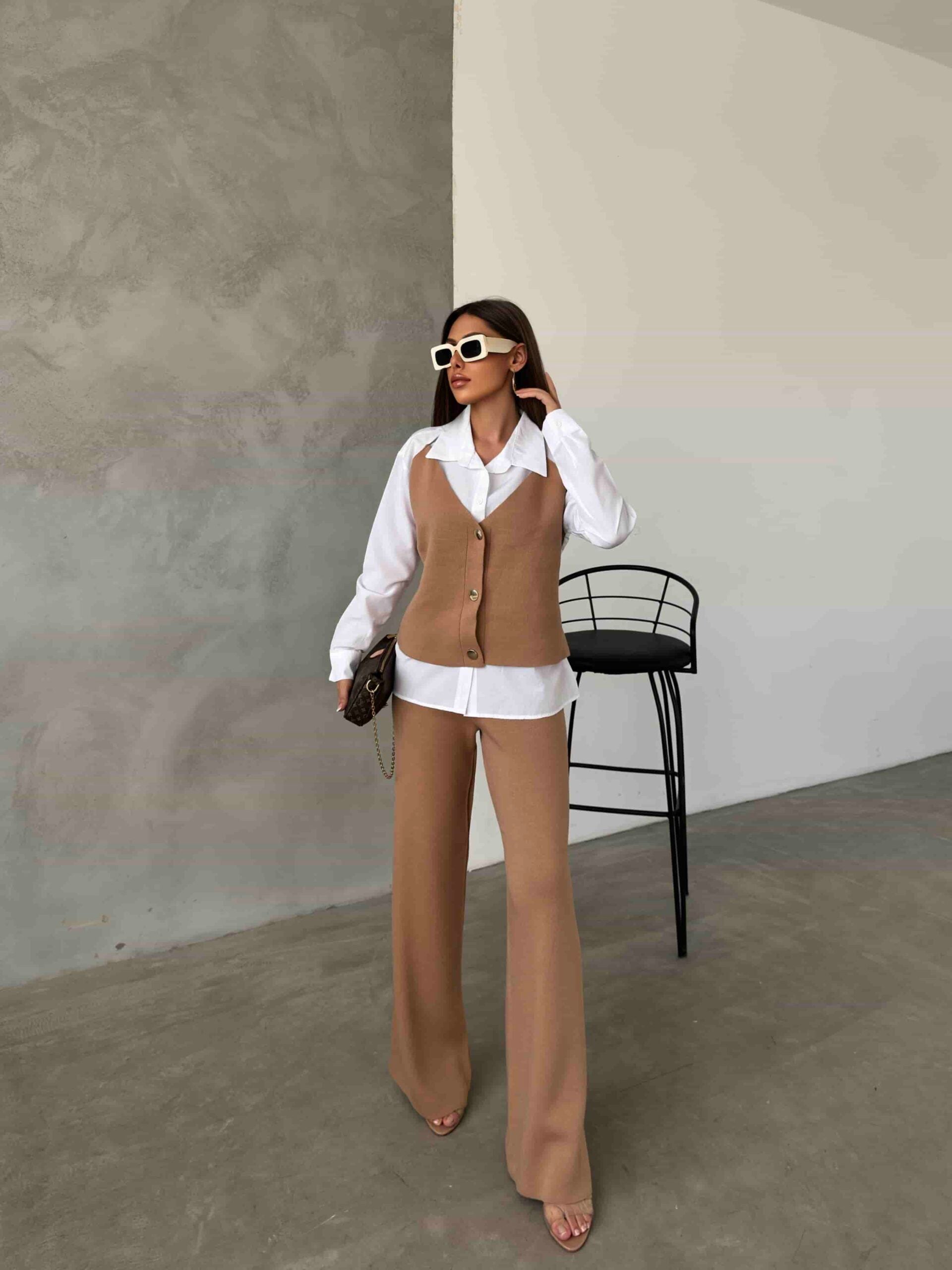 Süveter Detay Triko Takım 1514