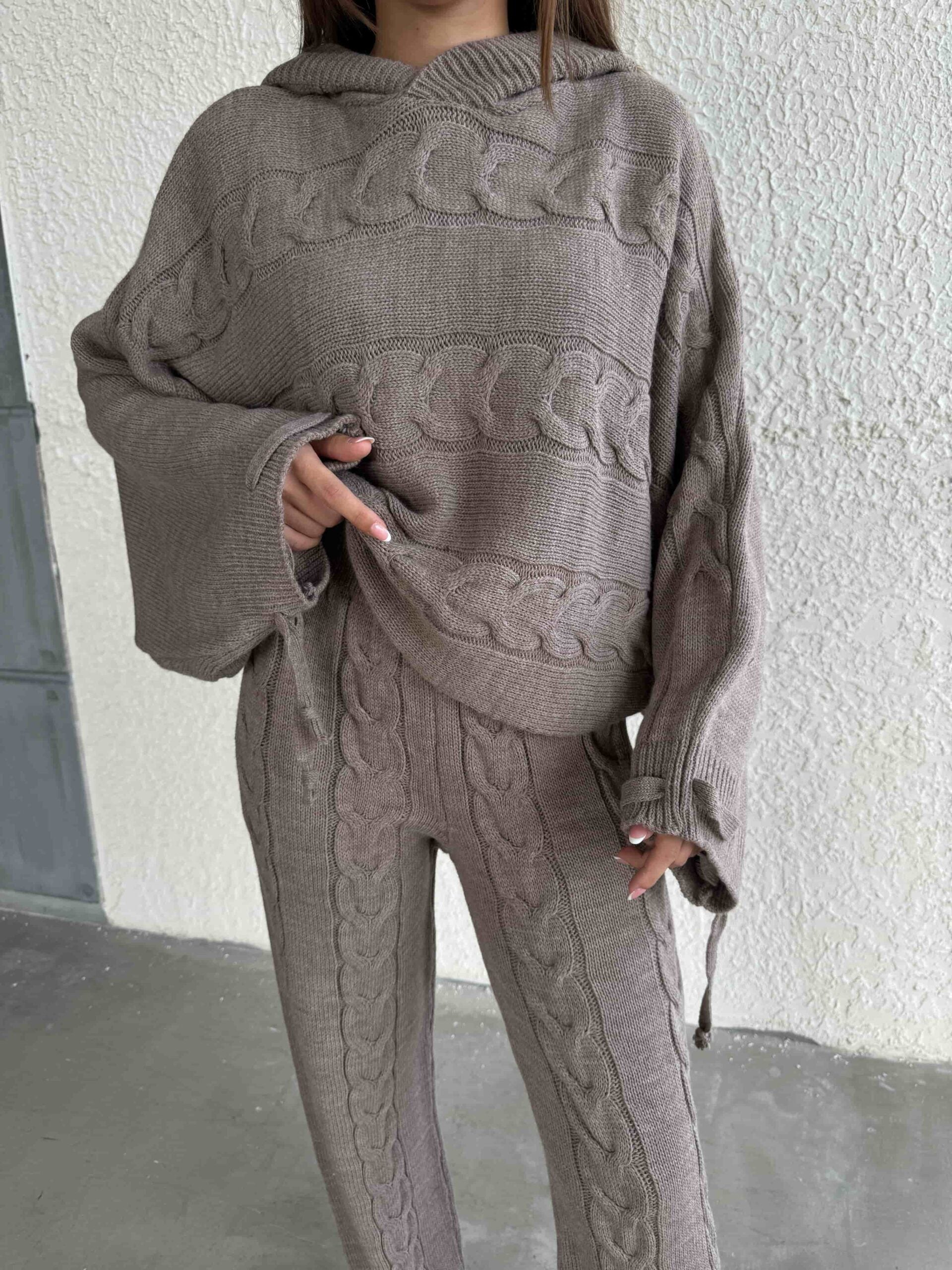 Kapişonlu Triko Takım 1509