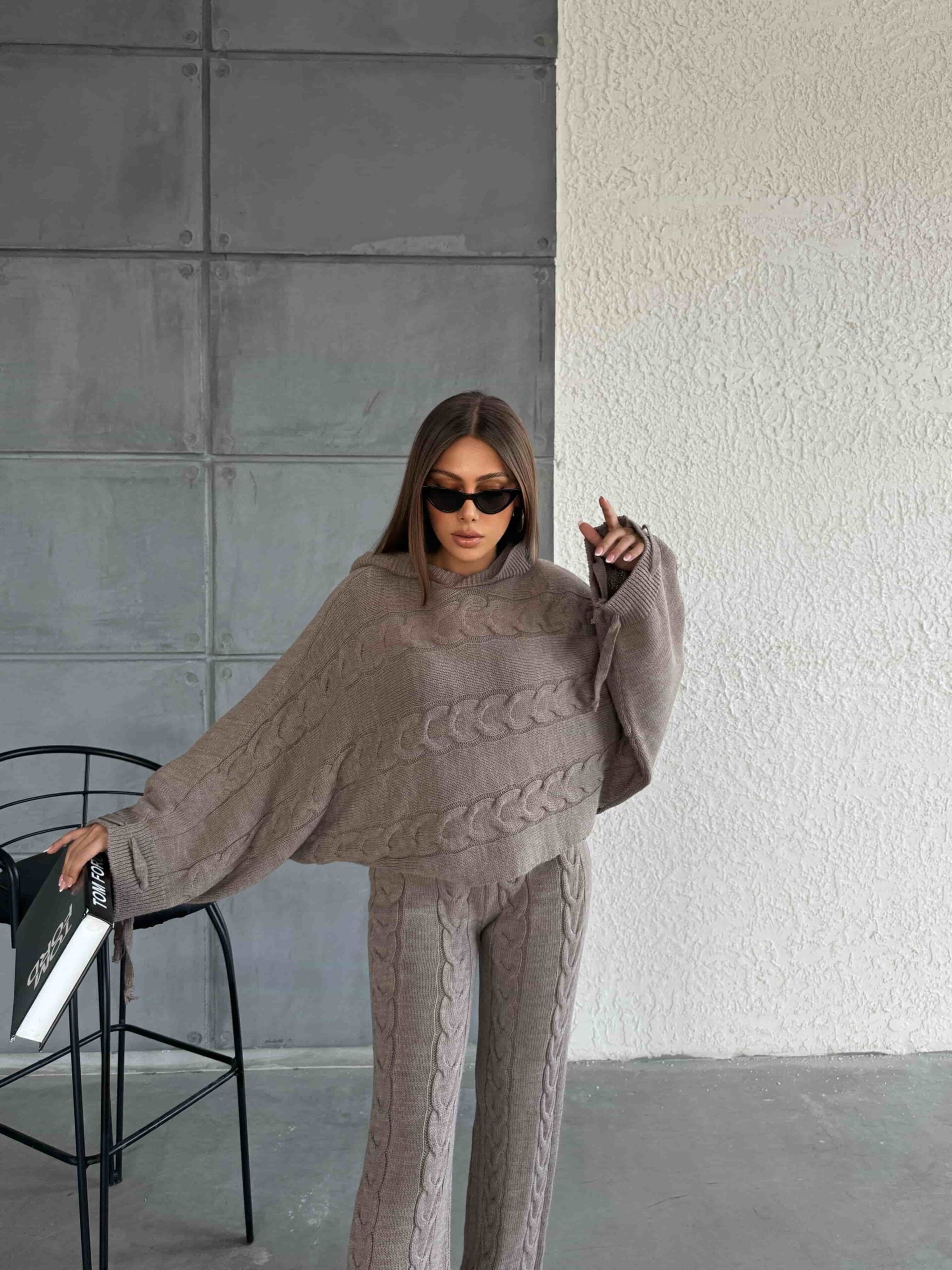 Kapişonlu Triko Takım 1509