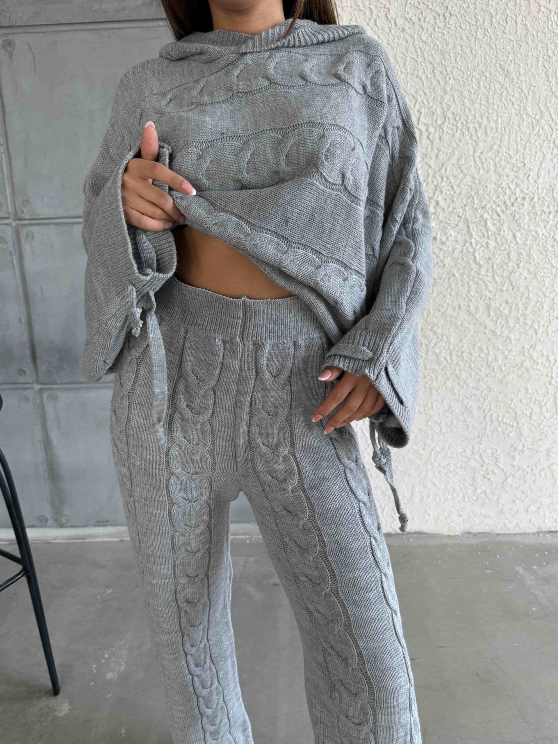 Kapişonlu Triko Takım 1509