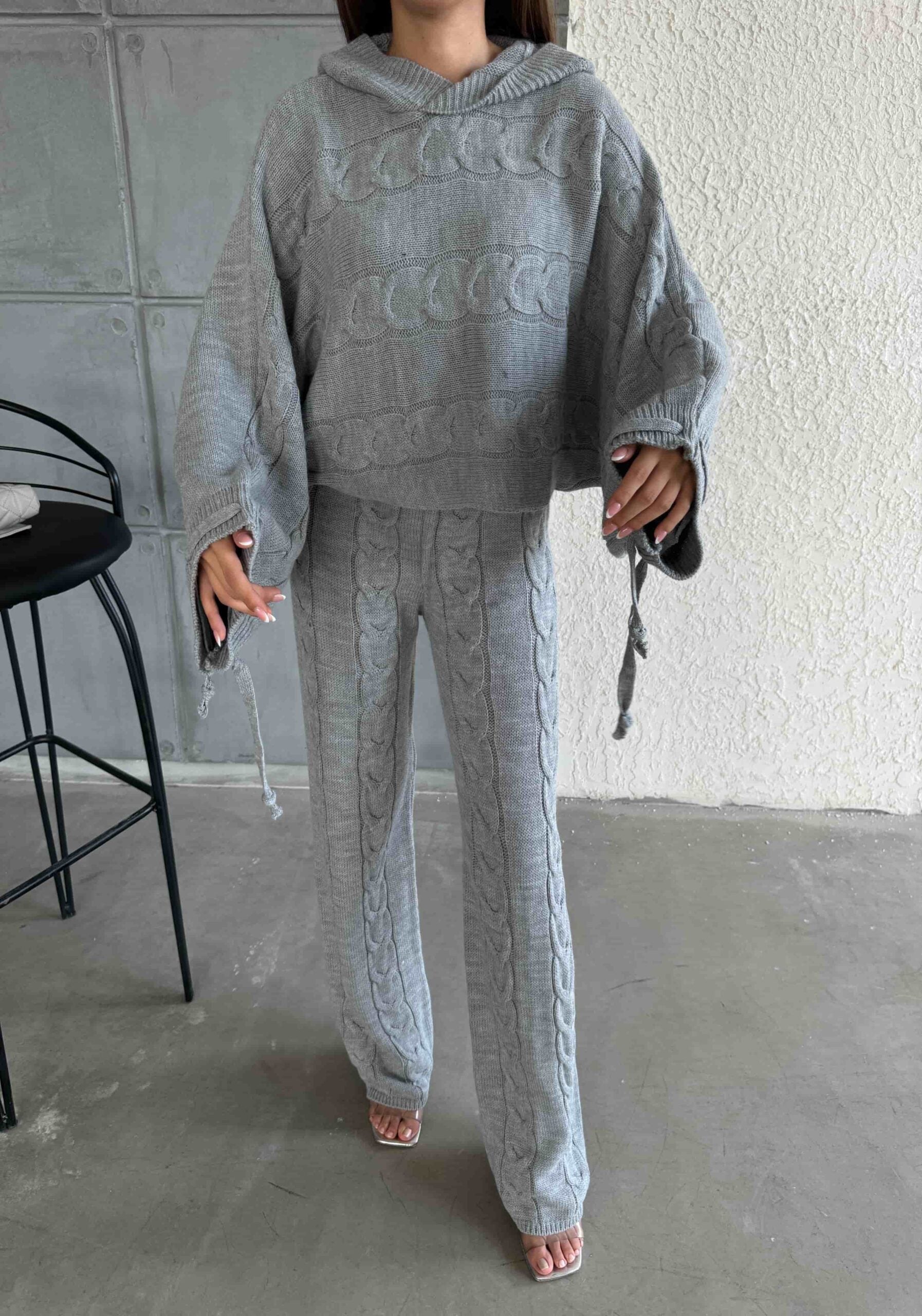 Kapişonlu Triko Takım 1509