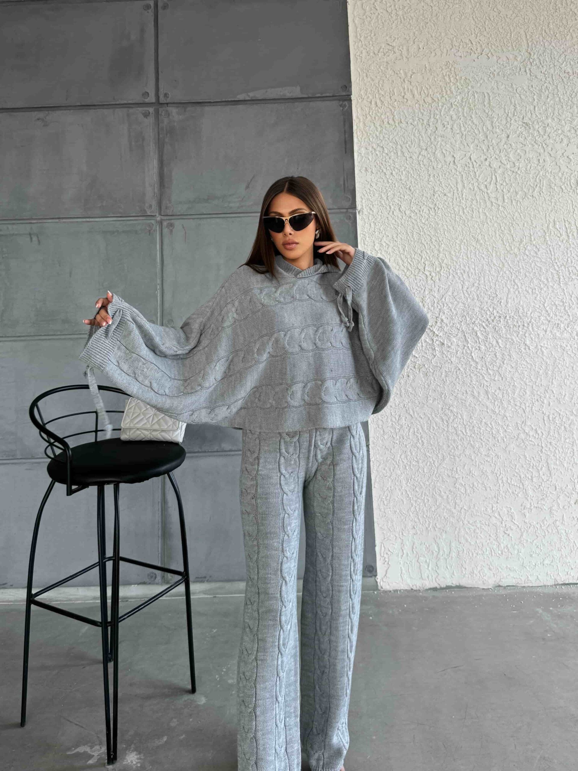 Kapişonlu Triko Takım 1509