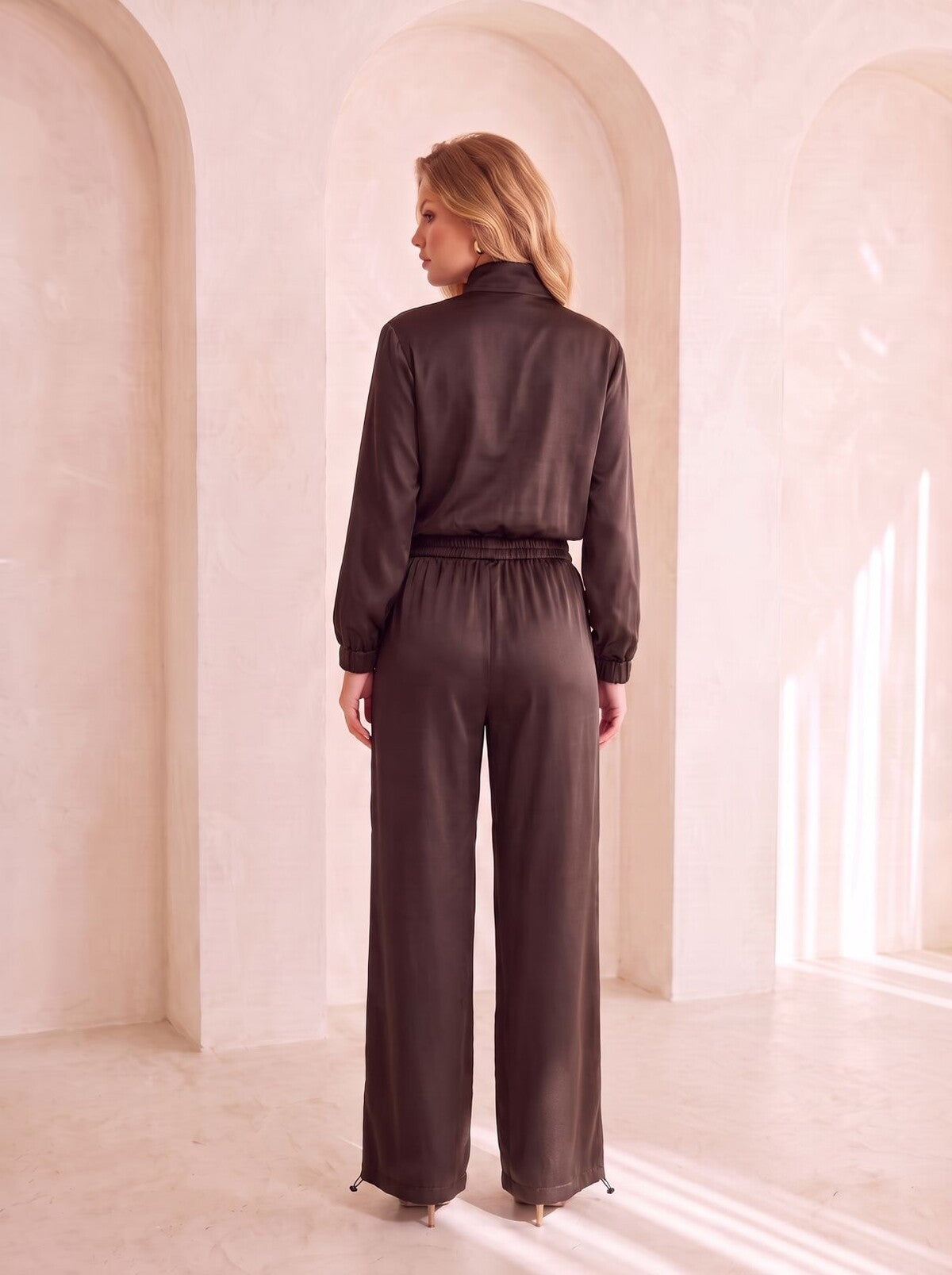 KAHVE 20732 BLUZ PANT İKİLİ TAKIM