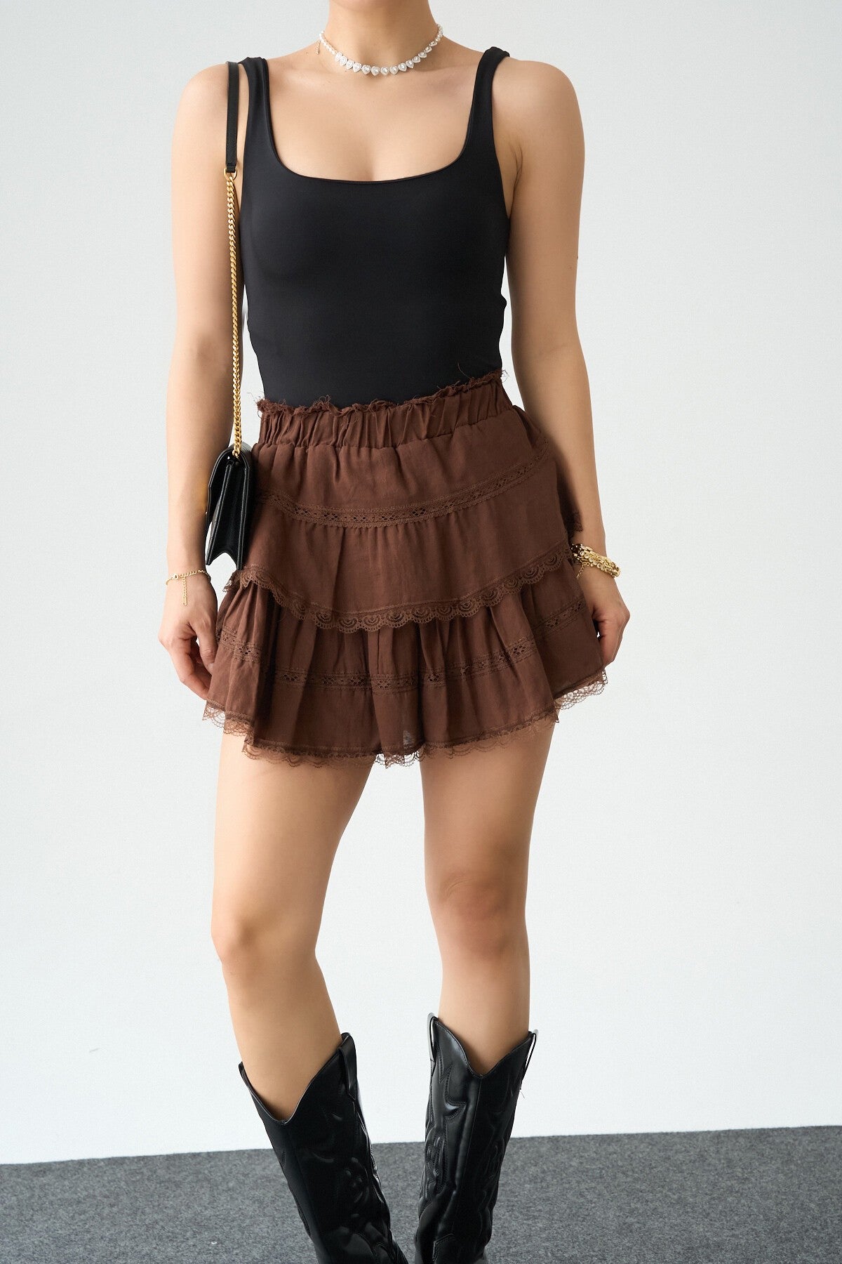 COFFEE Lace Skort