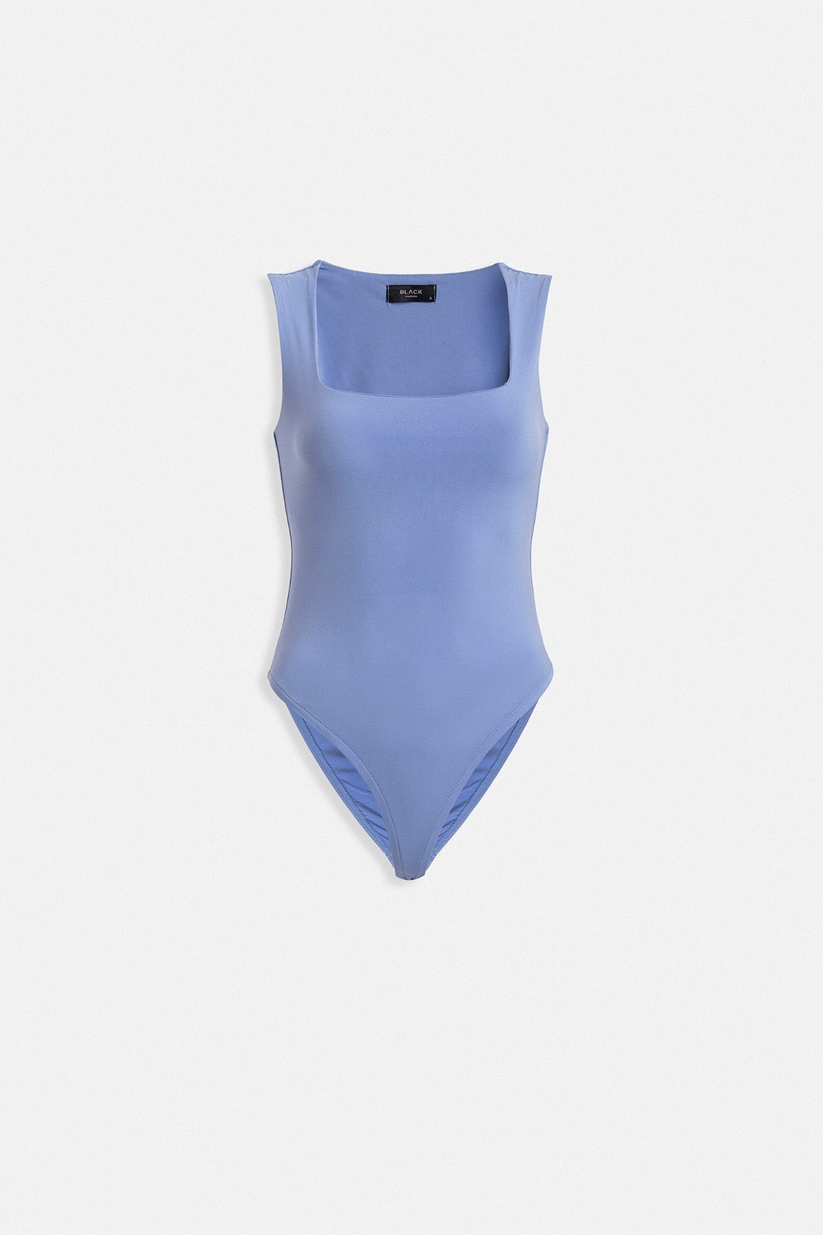 Kare Yaka Kalın Askılı Bodysuit - Kırmızı
