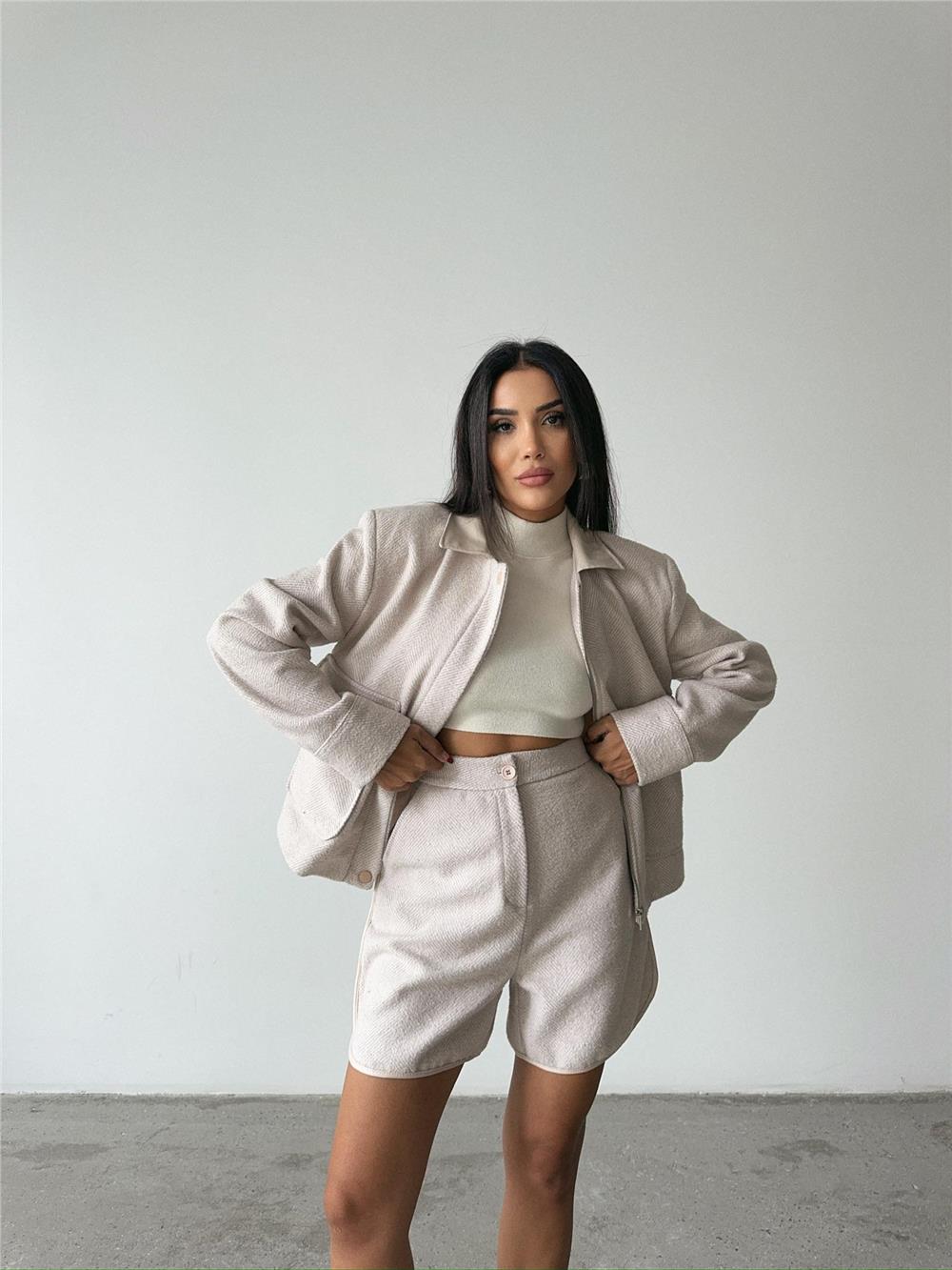 KAŞE KISA ŞORT - Taş