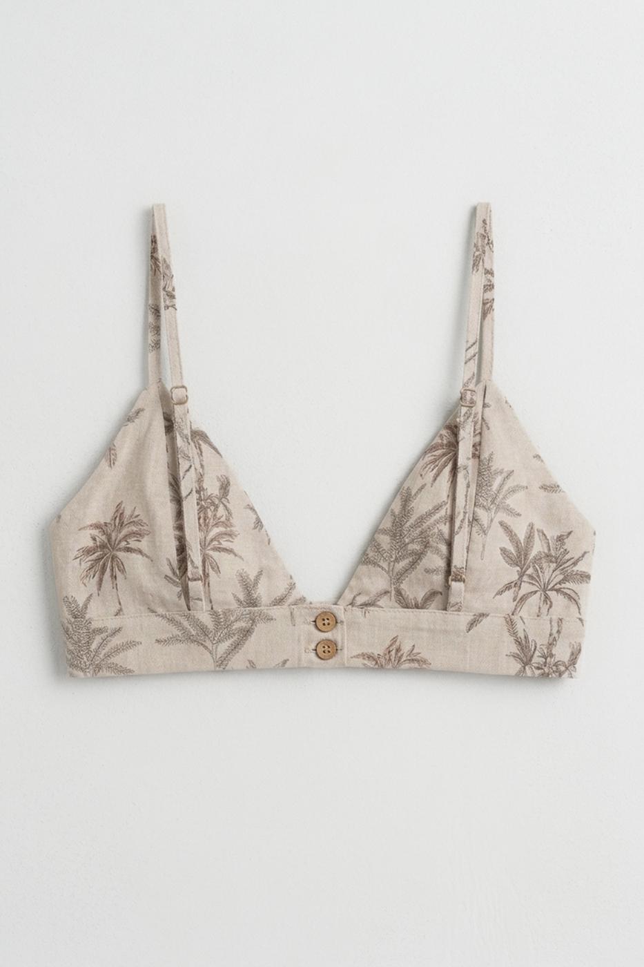 Linen Strappy Bustier