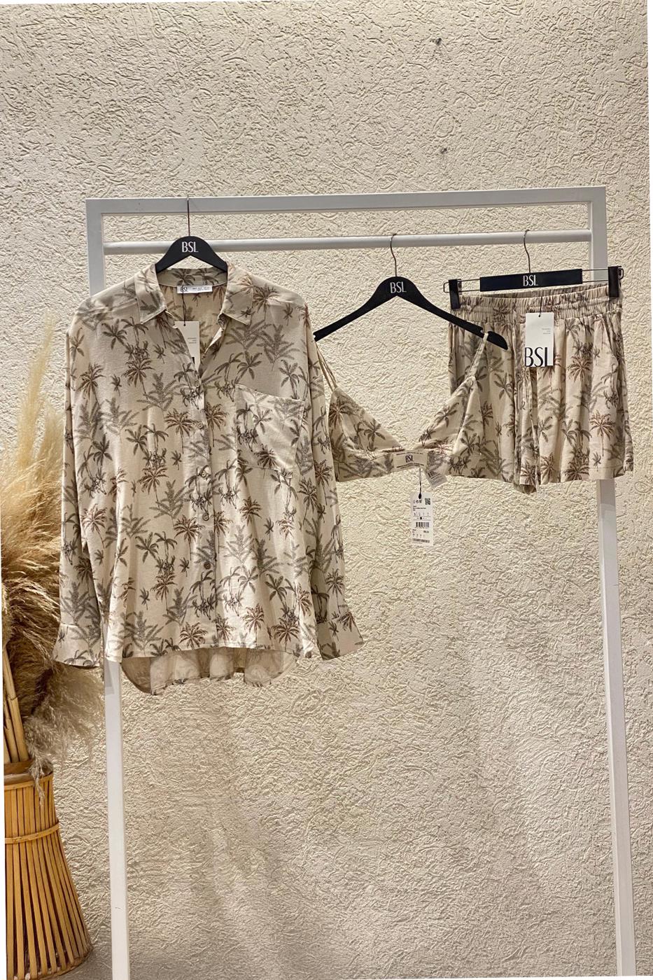 Linen Blend Oversize Shirt