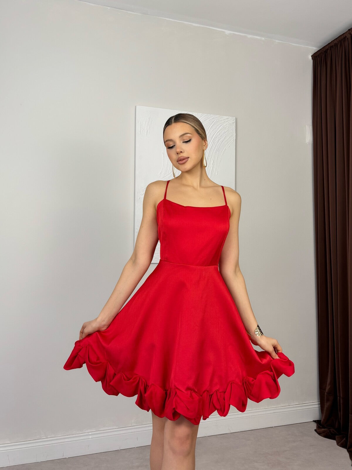 KIRMIZI 1129 ELBİSE
